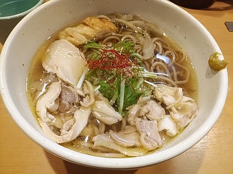 新橋ランチ 最上川 山形そば 肉そば温