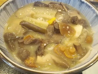 新橋ランチ 新橋蕎麦 おにかけ 信州そば ぶちこみ