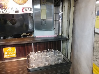 卓上 文殊 もんじゅ 浅草駅地下 立ち食いそば東京メトロ銀座線