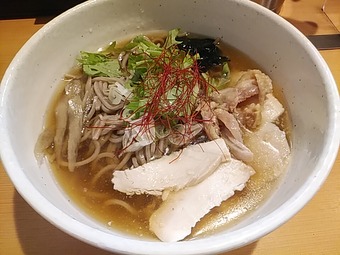 新橋ランチ 最上川 山形そば 肉そば冷