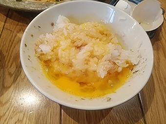 新橋ランチ 山本のハンバーグ ランチ 羽釜ご飯 生玉子 TKG