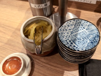 卓上 薬味 ソース タイチ食堂 和牛100%ハンバーグ ニュー新橋ビル