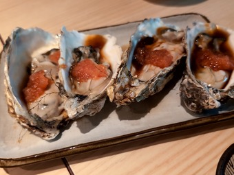 殻付き牡蠣1サービス 99円 神田 かず家 かずや 居酒屋