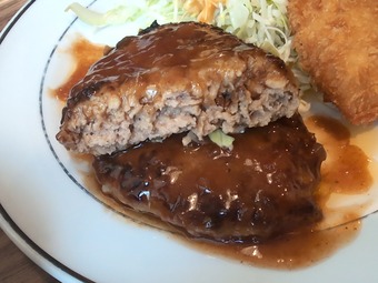 ランチ ハンバーグ海老ミルクコロッケ 渋谷 Kitchen263 キッチン263
