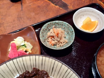 小鉢 ニュー新橋ビル 銀座葡萄屋 ぶどうやランチ ジャン丼