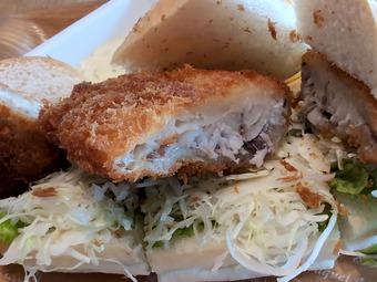 鯖かつドッグ ランチ追加0円 千葉房州カントリークラブ