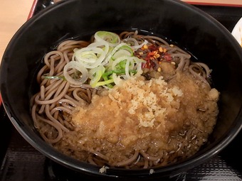 半よもだカレー半たぬきそばセット よもだそば有楽町店 立ち食いそば