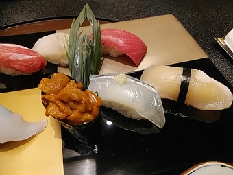 銀座 久兵衛 きゅうべえ 伊賀コース 寿司 うに