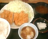 新橋駅前ビル トンカツ まるや ロースカツ
