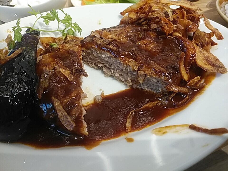 新橋 ジャックポット 日替りランチ ハンバーグ 1000円 良心的満足 汐留 新橋 銀座 B級 ランチ グルメ