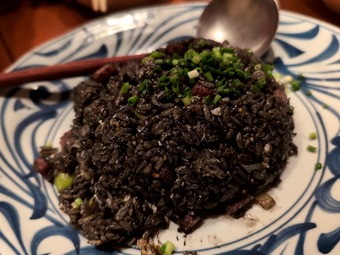 イカスミチャーハン 新橋 和海 なごみ 新橋居酒屋