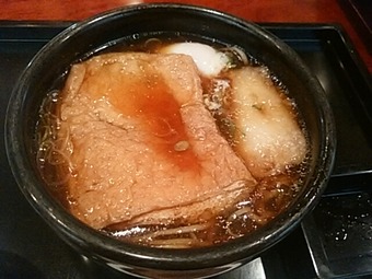新橋 本陣房本店 ランチ 揚げもち九条きつね蕎麦