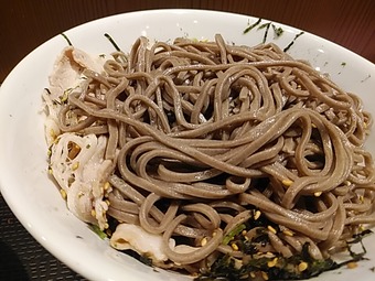 新橋ランチ そば田 そばでん そばた つけ肉そば 肉蕎麦 立ち食いそば