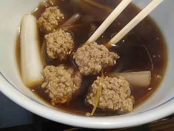 新橋ランチ 能登治 のとじ 能登島 新橋蕎麦 鴨つくねせいろ