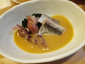 神田かぶき 神田歌舞伎 ホタルイカといわし酢味噌和え