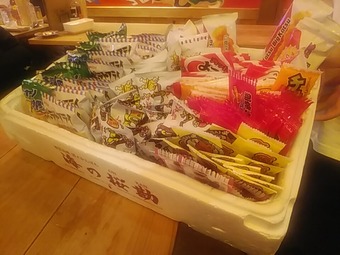 新橋 日本食市 お通し 駄菓子