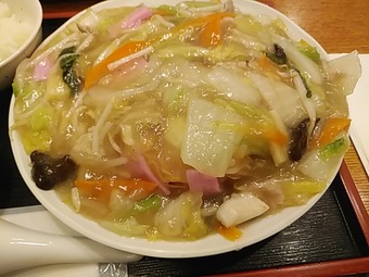 新橋駅前ビル 三芳八 みよしや ランチ 長崎皿うどん