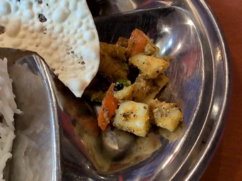 野菜カレー和え物 都営新宿線 西大島 ネパール料理シティマート