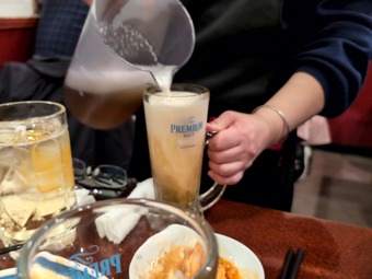 ビール プレモル 新橋 中華料理 味覚本店 食べ放題 飲み放題コース