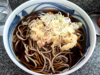 浅草橋ひさご 立ち食いそば 自家製麺 天ぷらそば きつね冷やし