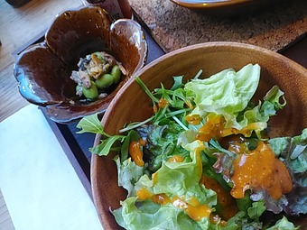 新橋ランチ ドリア専門店 松栄 しょうえい ハーリー 小鉢