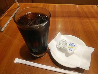 新橋ランチ マイアミパティオ 日替りランチ ドリンク コーヒー