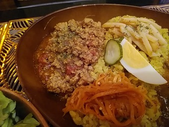 ランチセット 新橋 BAR 結び MUSUBI むすび ランチカレー