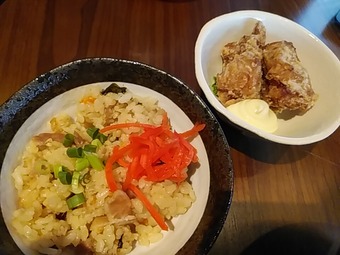 新橋 沖縄料理 まさむぬ ランチ ジューシー 唐揚げ