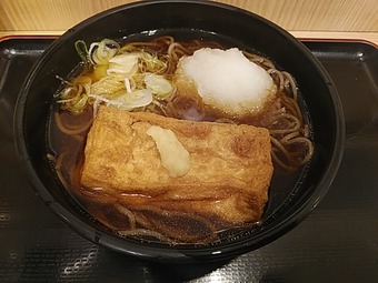 よもだそば 立ち食いそば 立ち食い蕎麦 銀座 日本橋 厚揚げそば