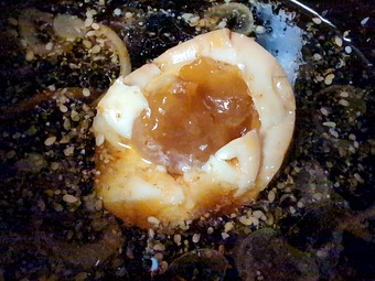 ネギ汁 煮玉子 韃靼そば 京橋 恵み屋 路面 立ち食いそば