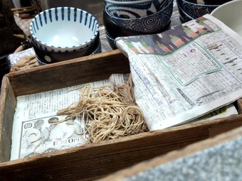 店内 自家製麺 製麺機 浅草橋ひさご 立ち食いそば 八ちゃん