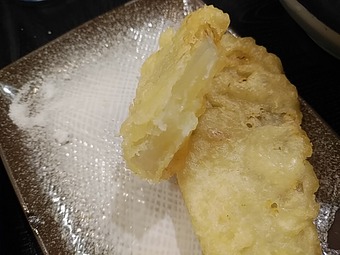 新橋 おにやんま 冷並ぶっかけ 週替わり天 ヤーコン