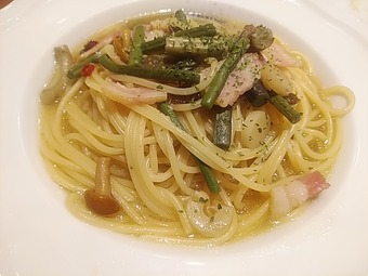 新橋ランチ マイアミパティオ 本日のランチ パスタ