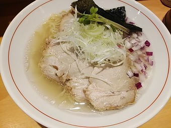 新橋ランチ しらはら 新橋駅前ビル ランチ 貝出汁塩ラーメン 虎武