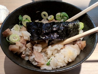 チャーシュウ炊き込みご飯 あさが家 上野 横浜家系ラーメン