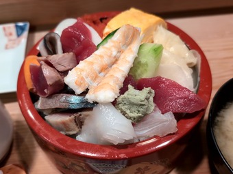 新橋 鮨処 たけだ ランチ チラシ寿司 大盛