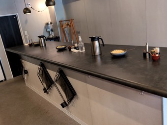 店内 汐留新橋 ARUBA アルバ みなとや系 立ち食いそば