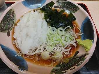 冷やしおろし 築地ランチ 築地立ち食いそば 天花そば てんはなそば