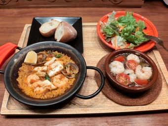 ランチ 海鮮パエリャ 虎ノ門ヒルズ スペイン料理 PICARピカール