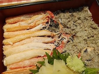 新橋 ももてなし家 ランチ 紅ずわい蟹重