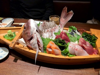 刺身 船盛り蔵元居酒屋 清龍 池袋本店 船盛り付き飲み放題コース