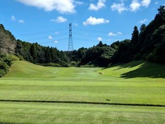 千葉 グレンオークス 練習場 アプローチグリーン 午後スルー