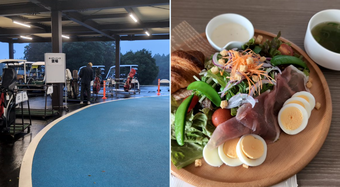 成田東カントリークラブ 千葉県香取市 ゴルフ飯 サラダデニッシュ