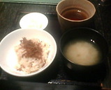 銀座 泥武士 どろぶし じゃこ飯 味噌汁