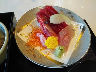 南総カントリークラブ 千葉 ランチ 南総御膳 刺身