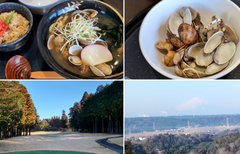 千葉 アクアラインゴルフクラブ 平日昼飯込プラン 浅利うどん