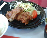 鹿沼プレミアゴルフ倶楽部 ランチしょうが焼き