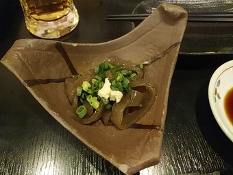 浅草だっちゃ 佐渡地酒 お通し 佐渡ヶ島ソウルフードいごねり