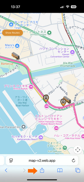 ワイキキトロリー現在位置 07