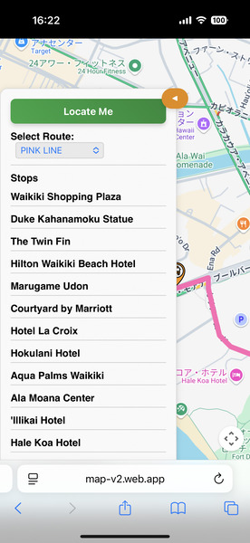 ワイキキトロリー位置情報 05